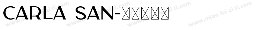 Carla san字体转换